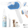 3-in-1 Pet Steam Grooming Brush – Blue