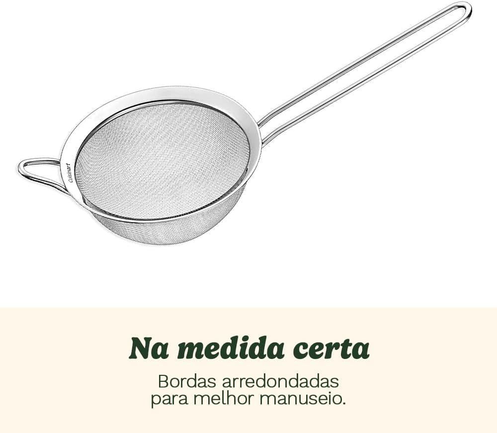 3-Piece Silver Mesh Strainer Set