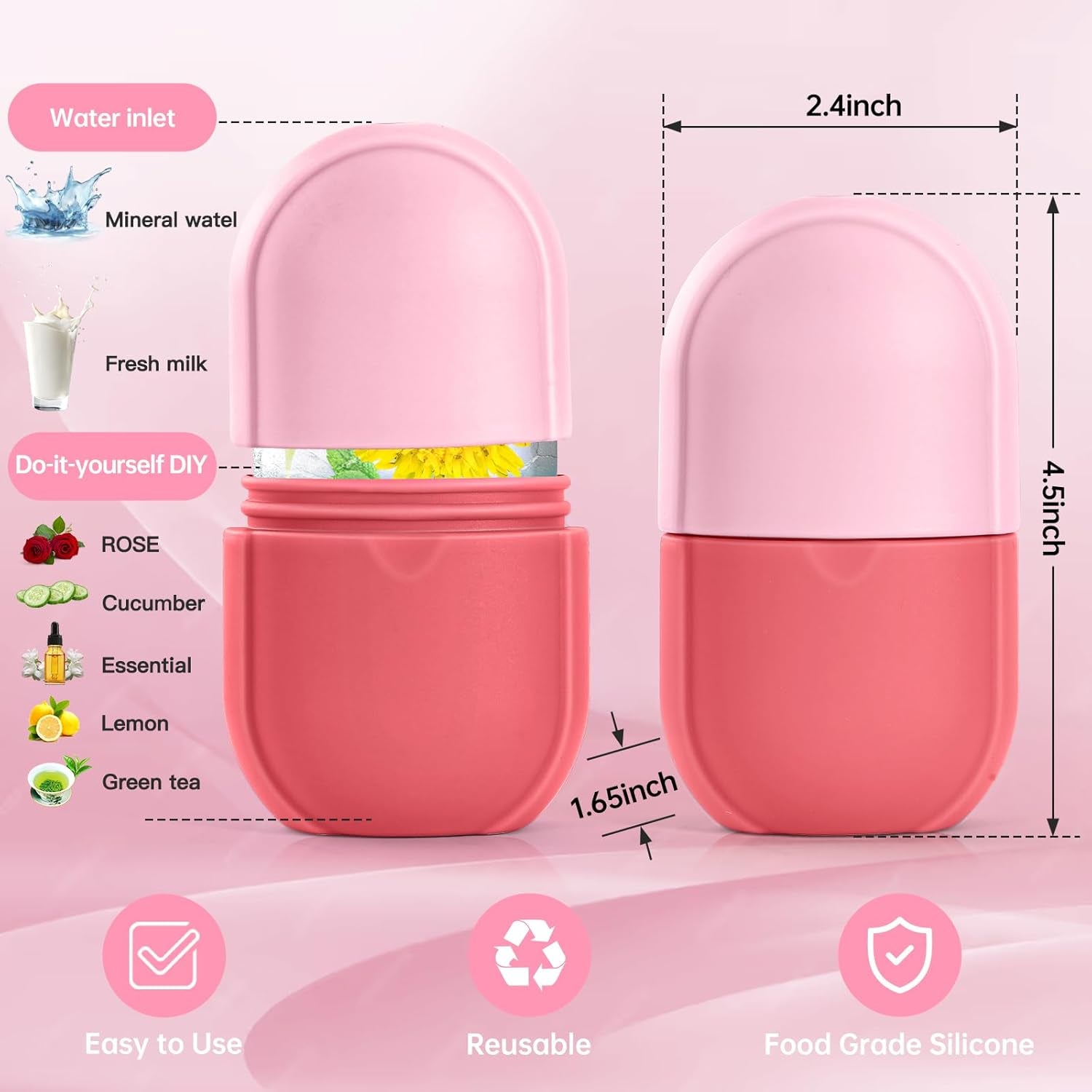 Ice Roller for Face & Eye – Pink