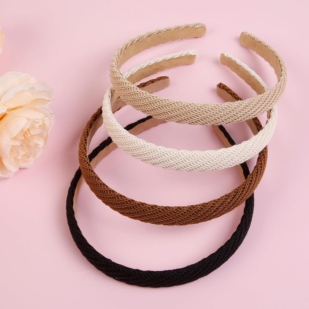4-Pack Thin Knitted Headbands