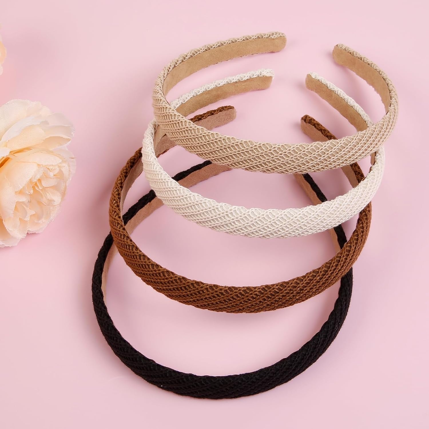 4-Pack Thin Knitted Headbands