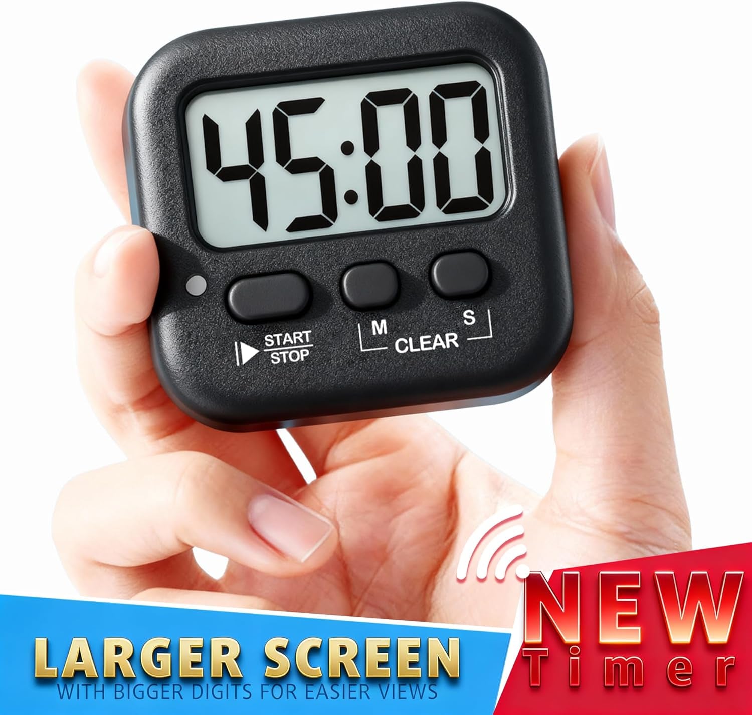 2-Pack Digital Magnetic Countdown Timers