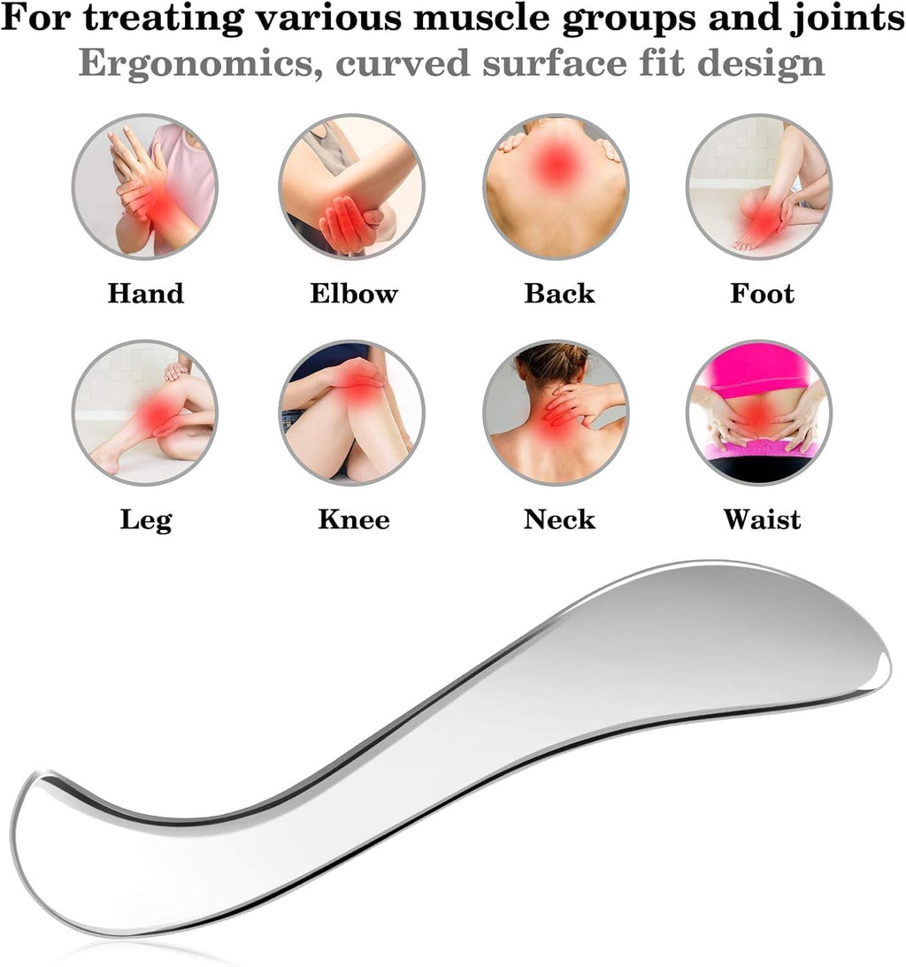 3-in-1 Stainless Steel Gua Sha Tool Set
