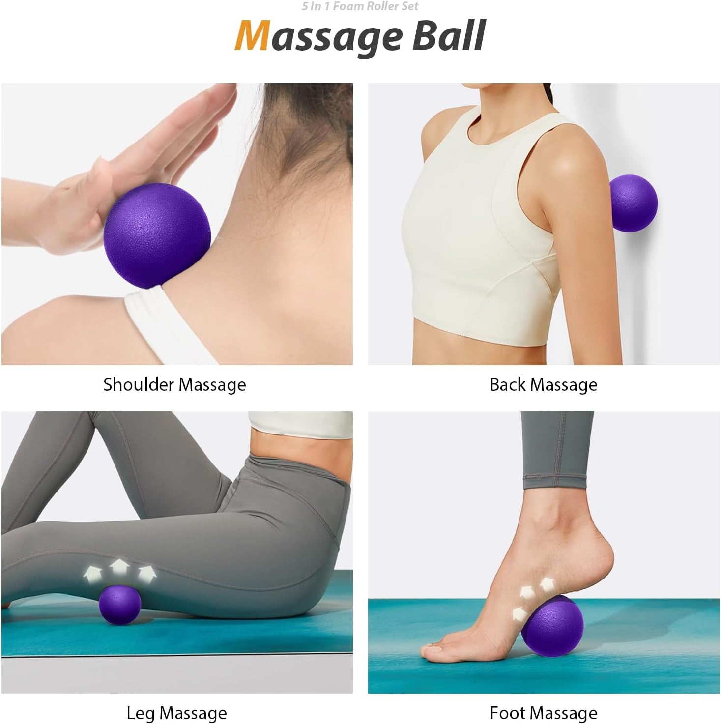 5-in-1 Foam Roller Set for Deep Muscle Relief