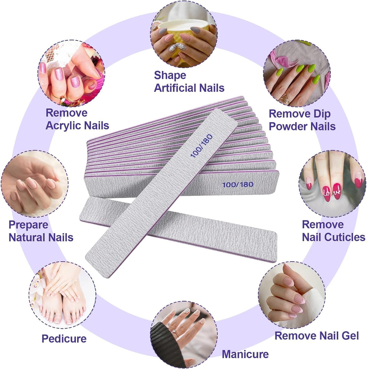 12-Pack Double-Sided Nail Files