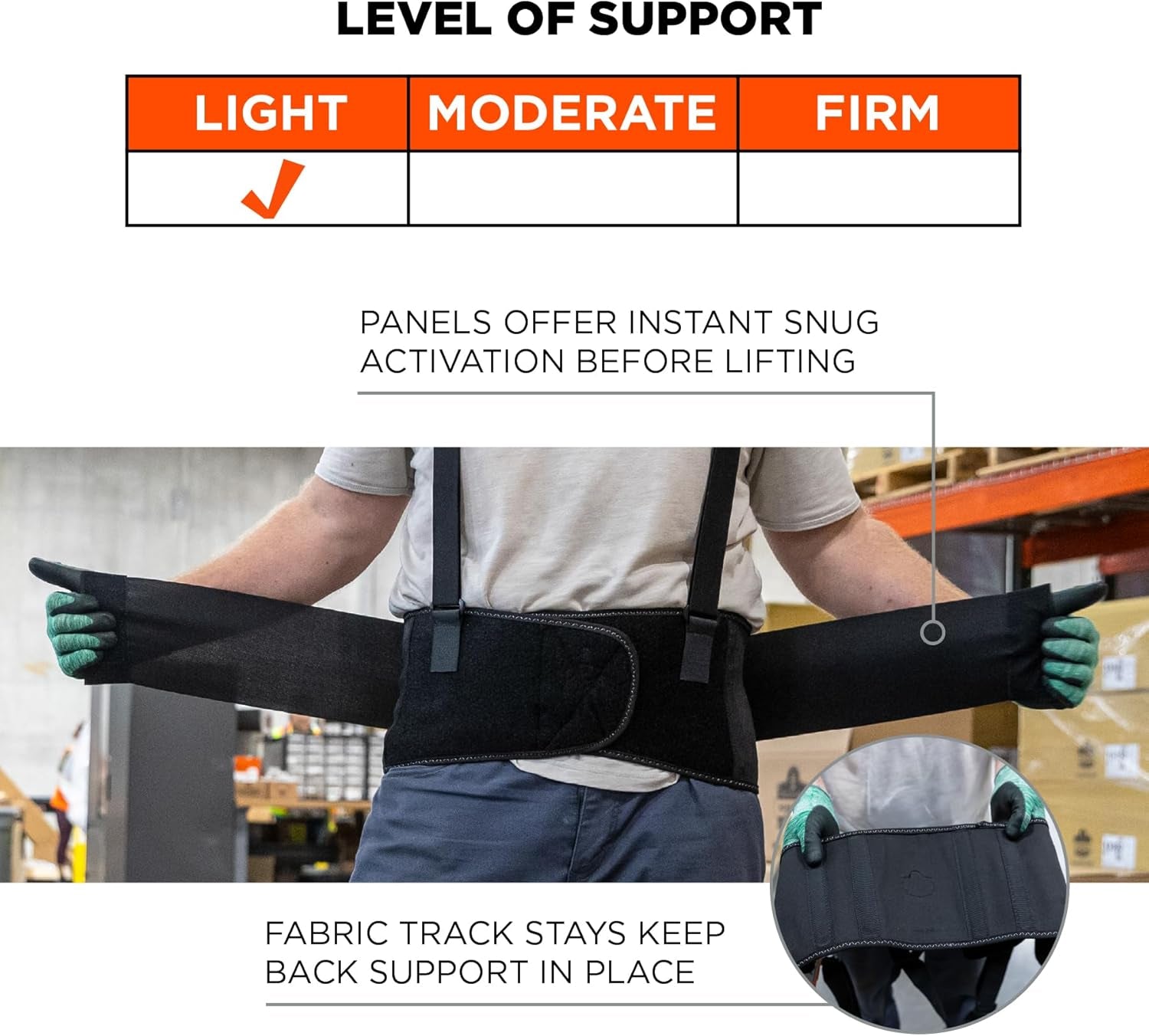 Proflex 1650 Back Support Belt – Adjustable Large