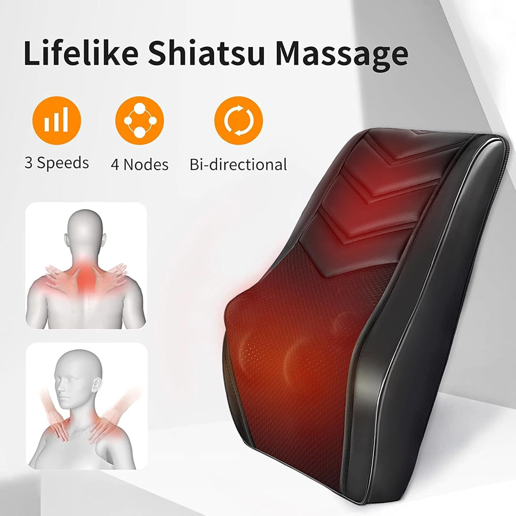 Shiatsu Neck & Back Massager with Heat