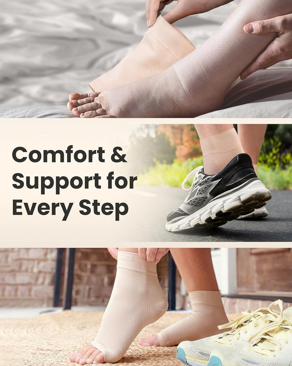 Ankle Compression Sleeve – 1 Pair Support