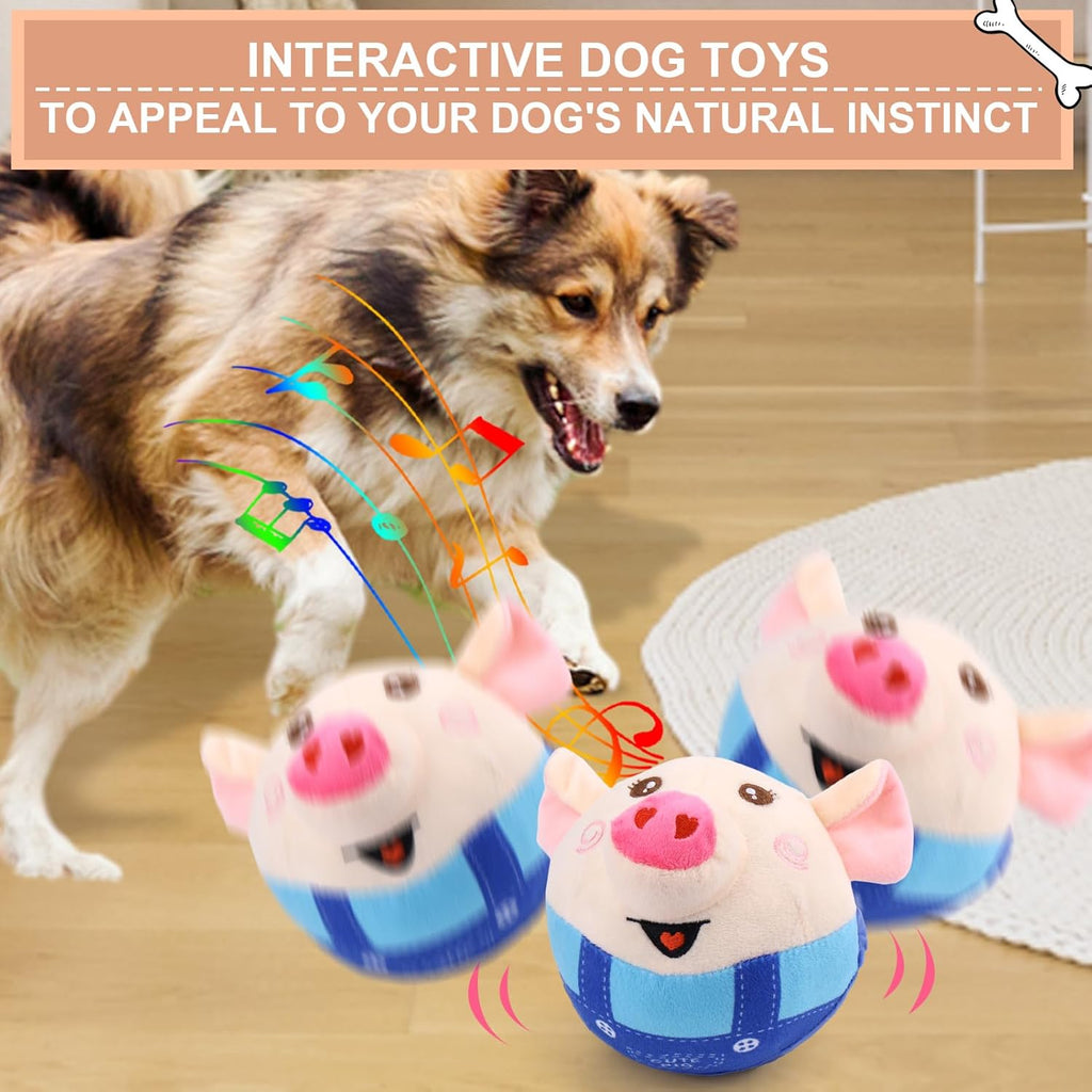 Interactive Jumping Pig Dog Toy