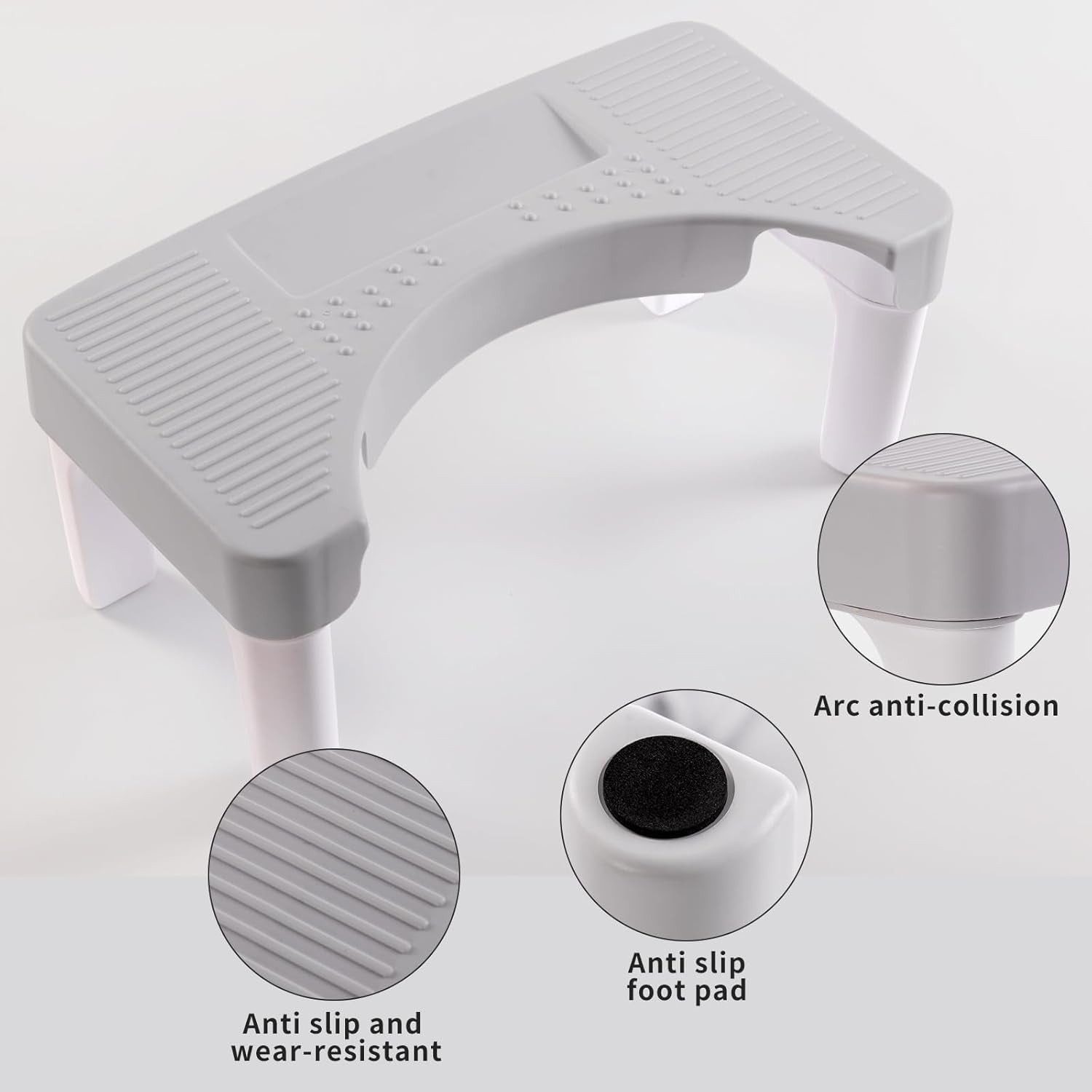 Non-Slip 6.7" Bathroom Potty Step Stool