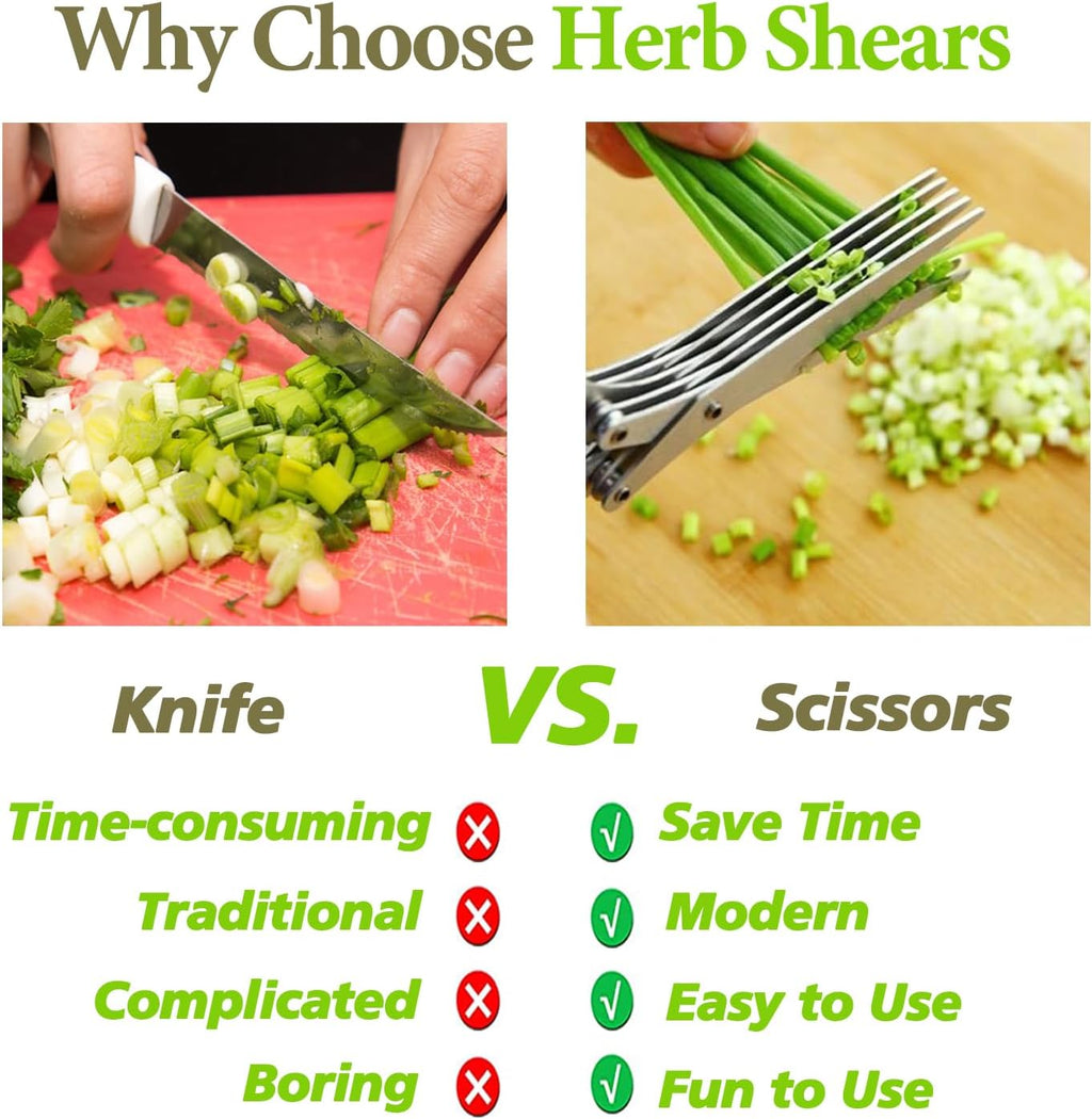 2025 Upgraded Herb Scissors – Green