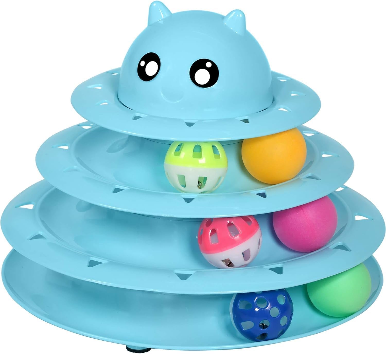 3-Level Cat Toy Roller with Balls