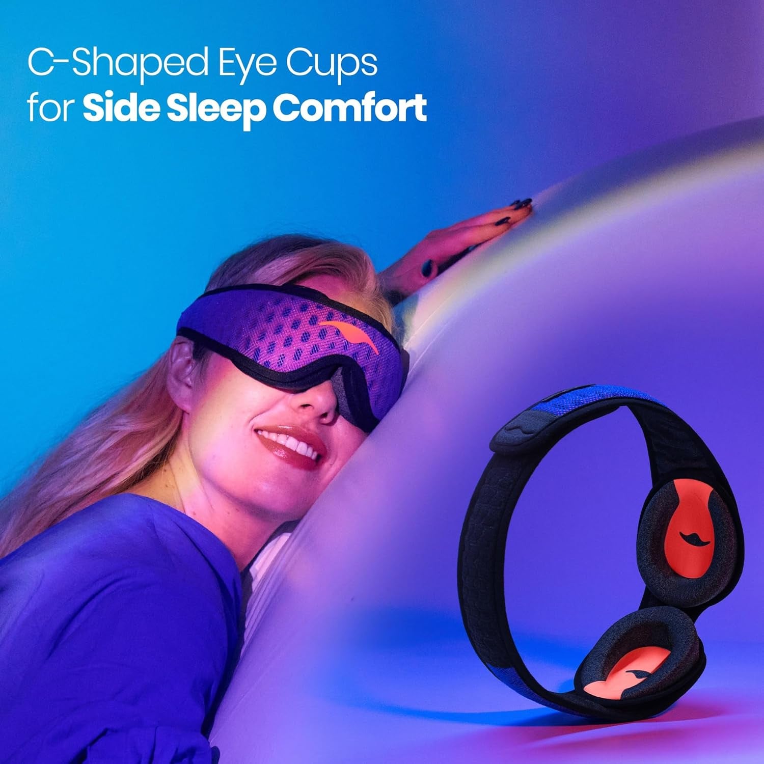 Manta Pro Sleep Mask – 100% Light Blocking