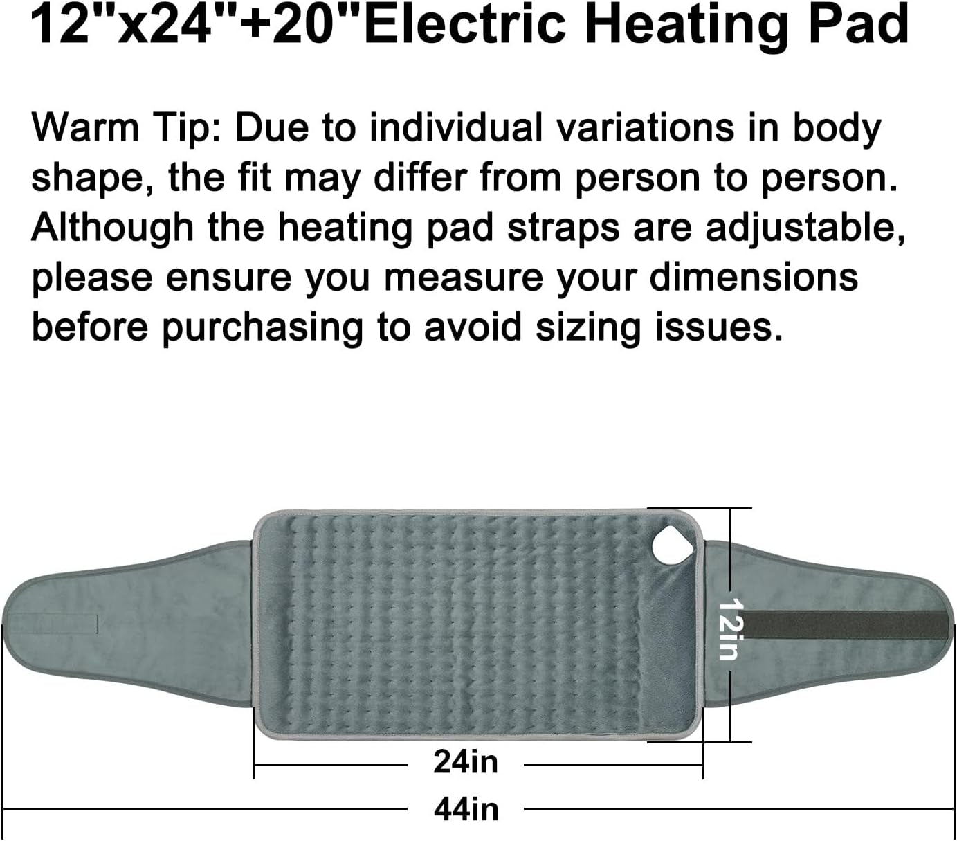 Electric Heating Pad – Back & Muscle Pain Relief