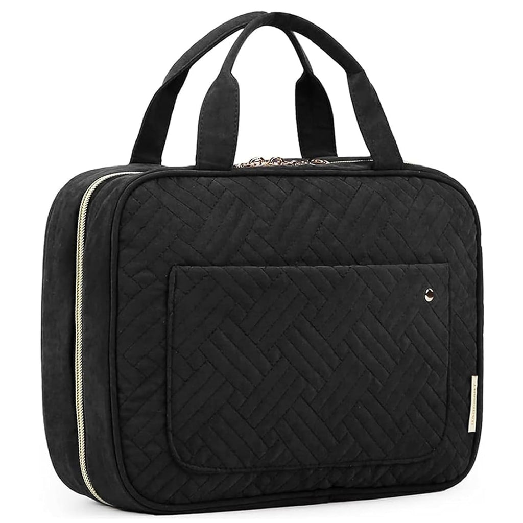 Travel Toiletry Bag with Hanging Hook – Black