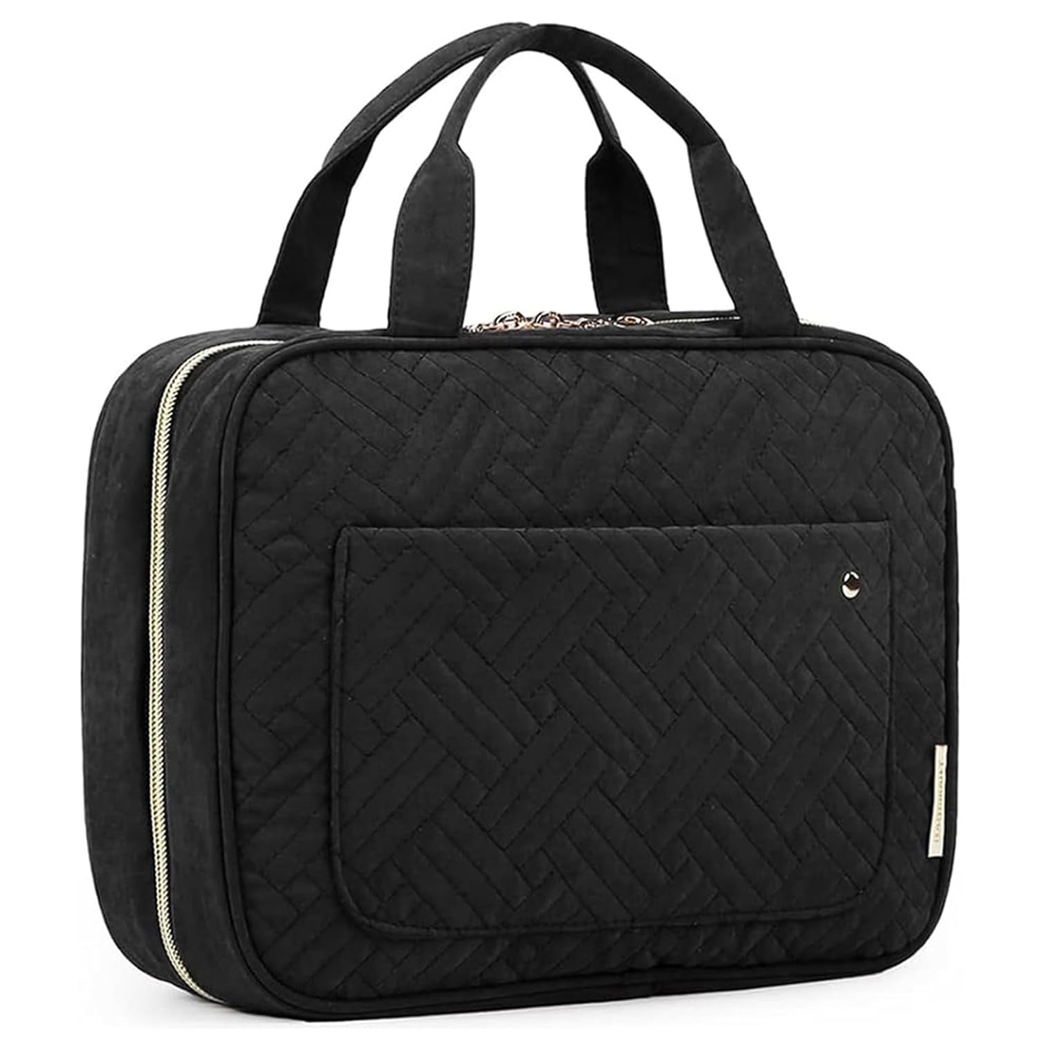 Travel Toiletry Bag with Hanging Hook – Black