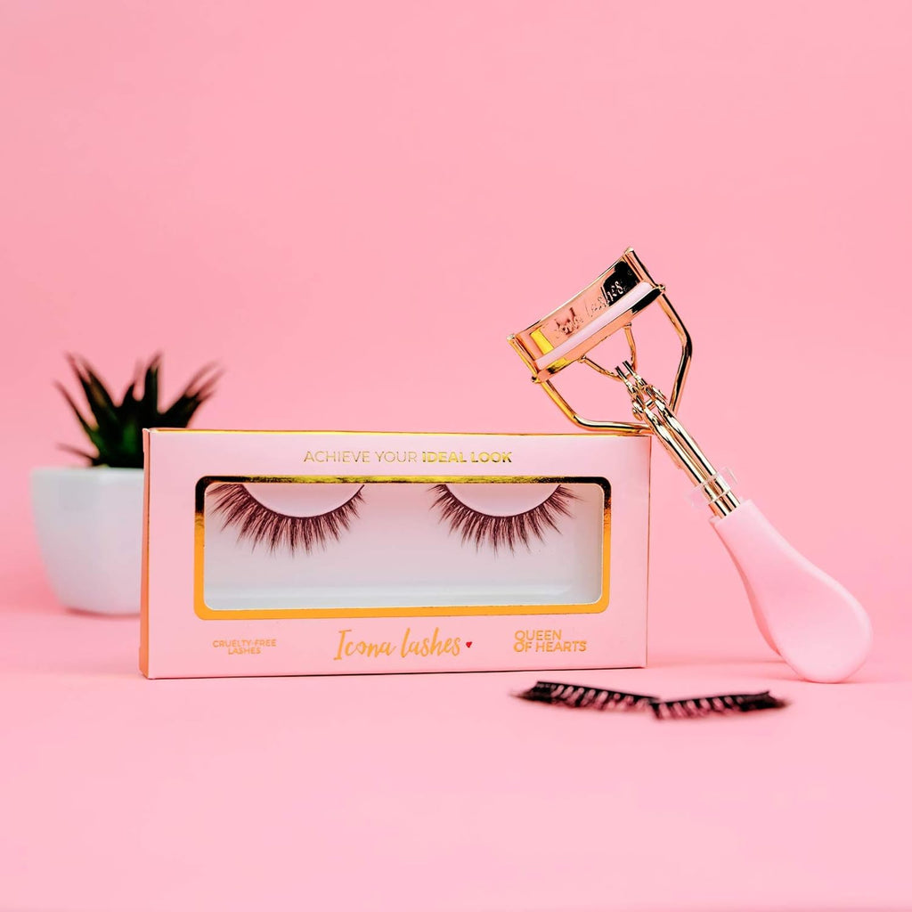 24K Gold Eyelash Curler with Silicone Pads