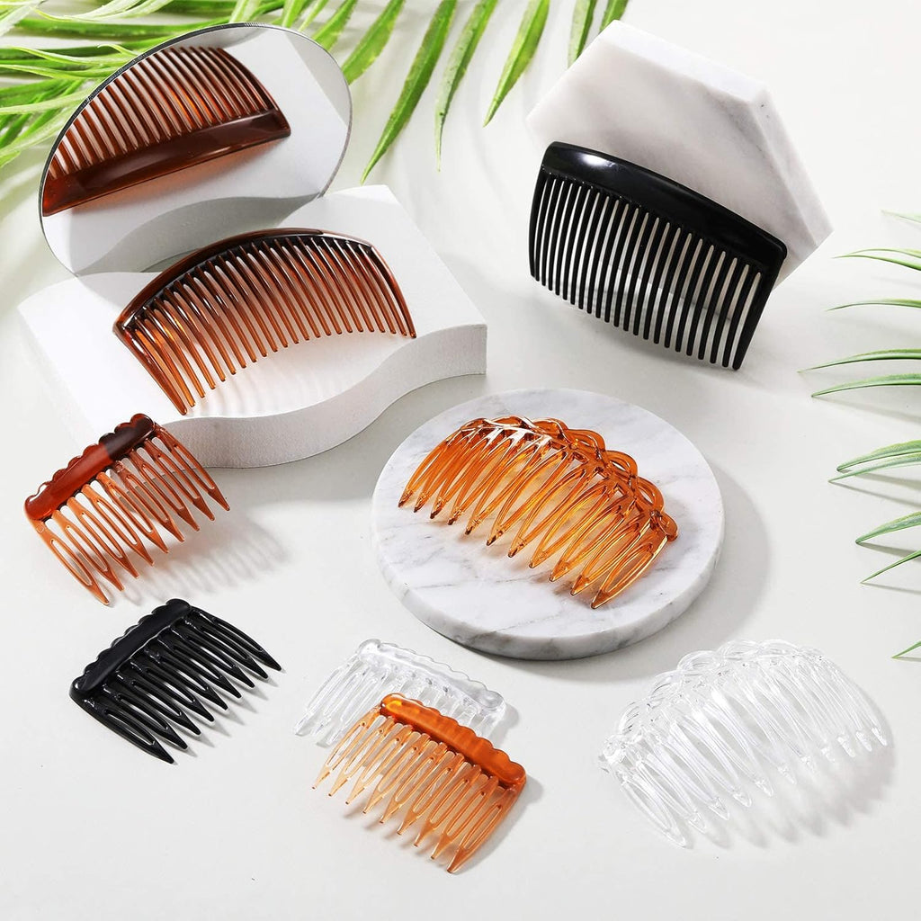 24PCS French Hair Side Combs for Women & Girls