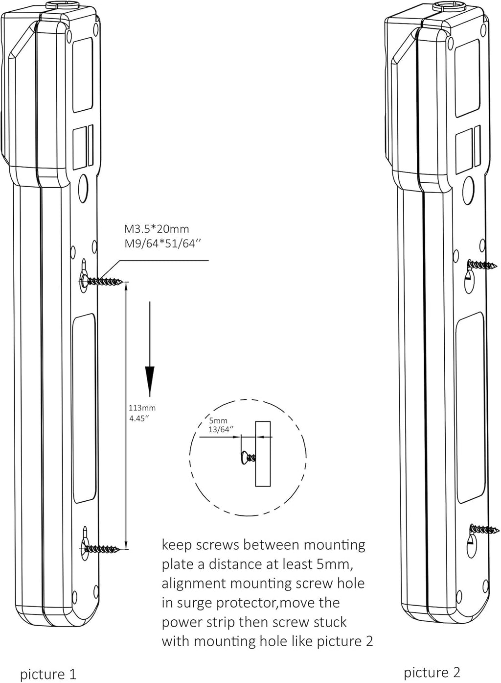 6-Outlet Surge Protector – 2-Pack White, 2Ft Cord