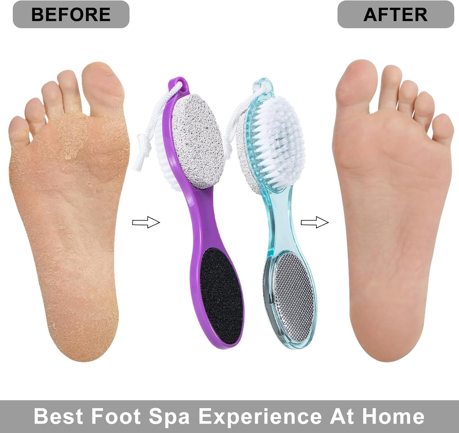 4-in-1 Pumice Stone Foot File – 2 Pack