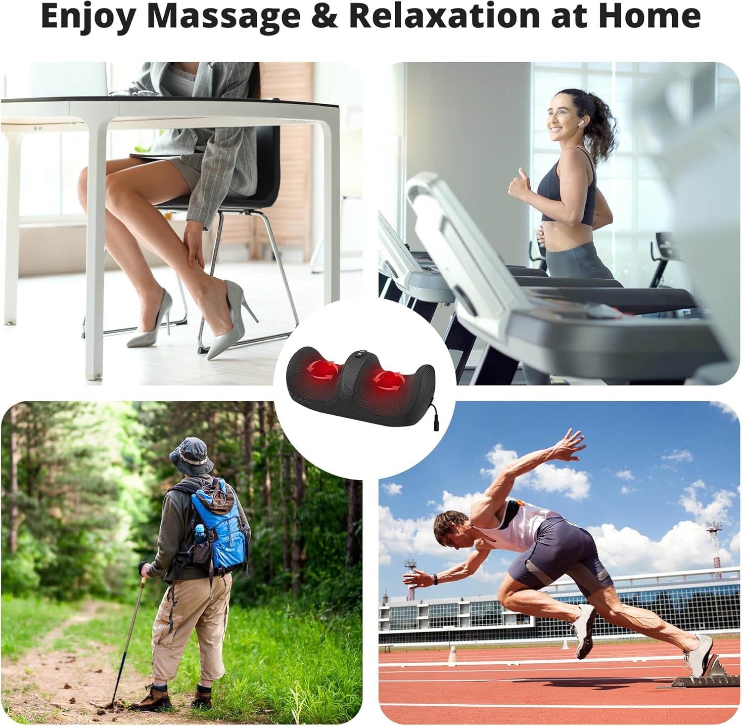 Shiatsu Foot & Calf Massager with Heat