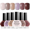 10ml Nude Pink Nail Polish Set – 6 Colors