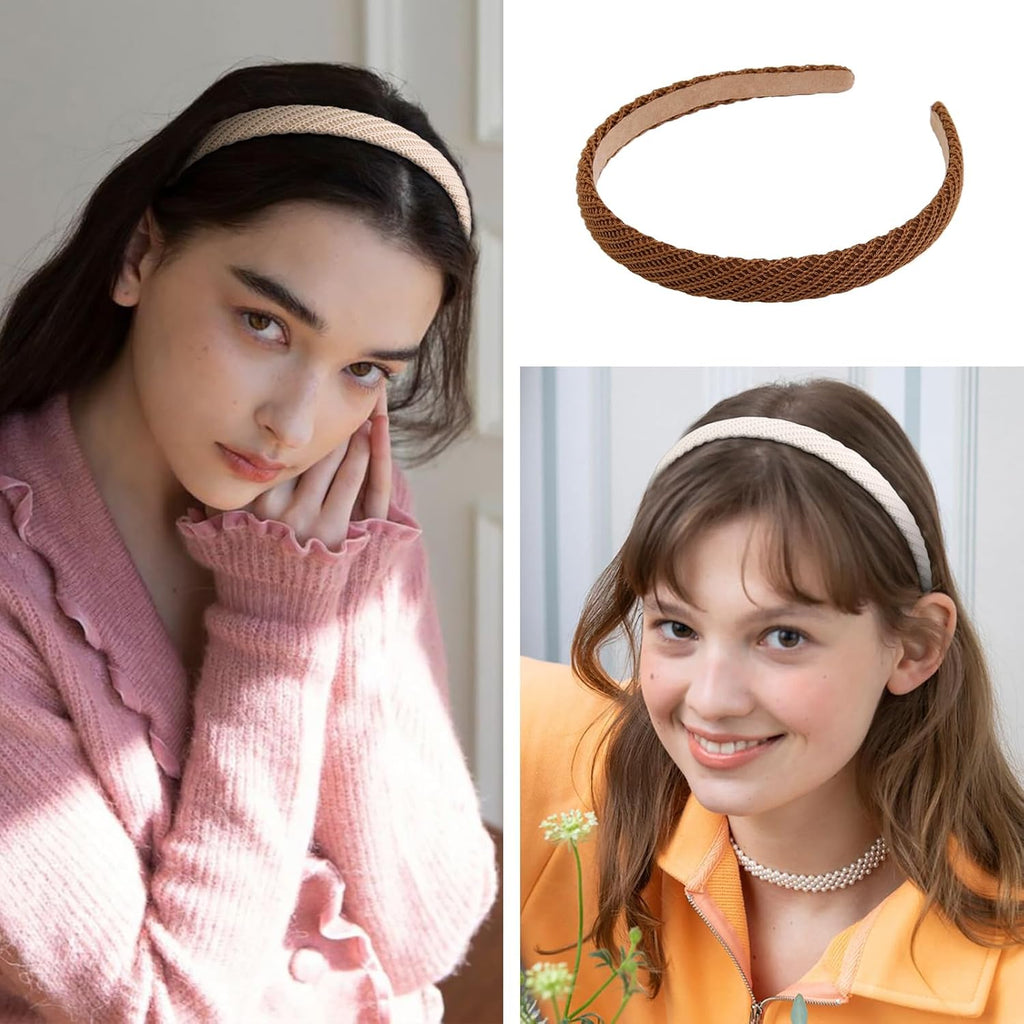 4-Pack Thin Knitted Headbands