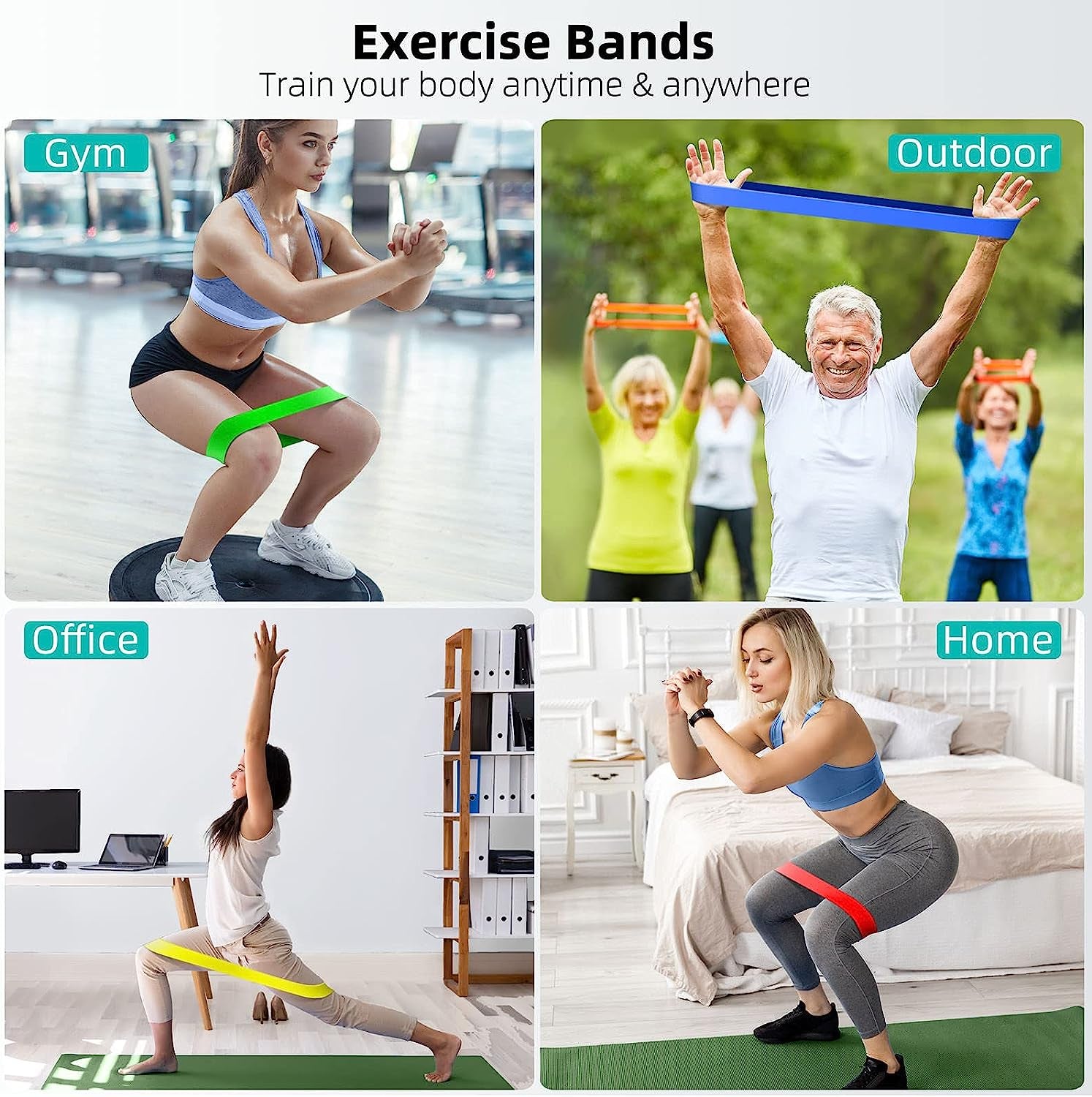 5-Pack Resistance Bands – Strength & Stretching