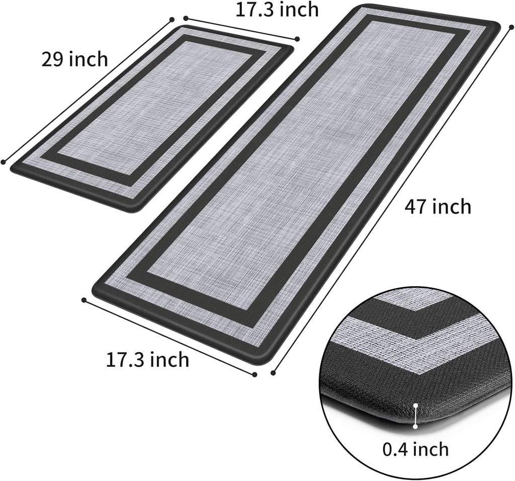 2-Piece Anti-Fatigue Kitchen Mat Set