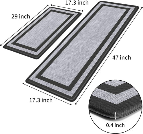 2-Piece Anti-Fatigue Kitchen Mat Set