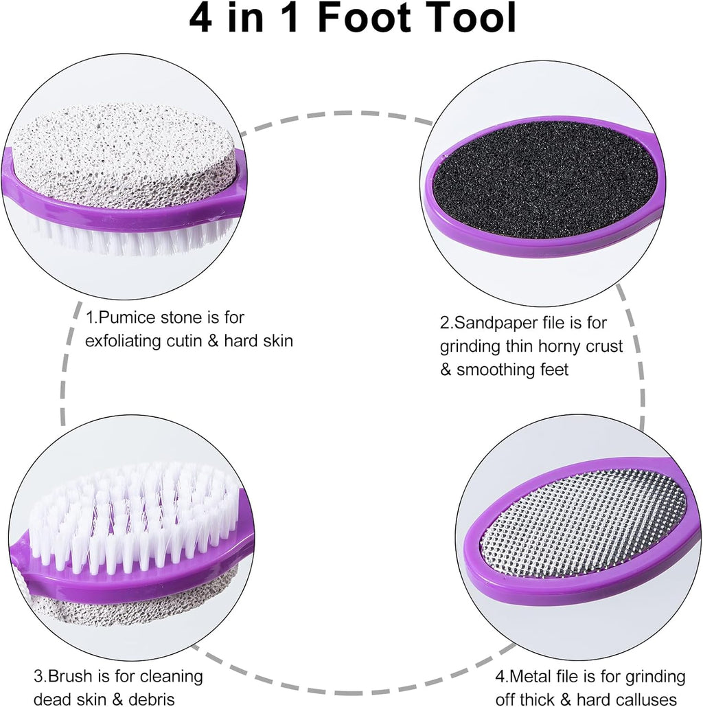 4-in-1 Pumice Stone Foot File – 2 Pack