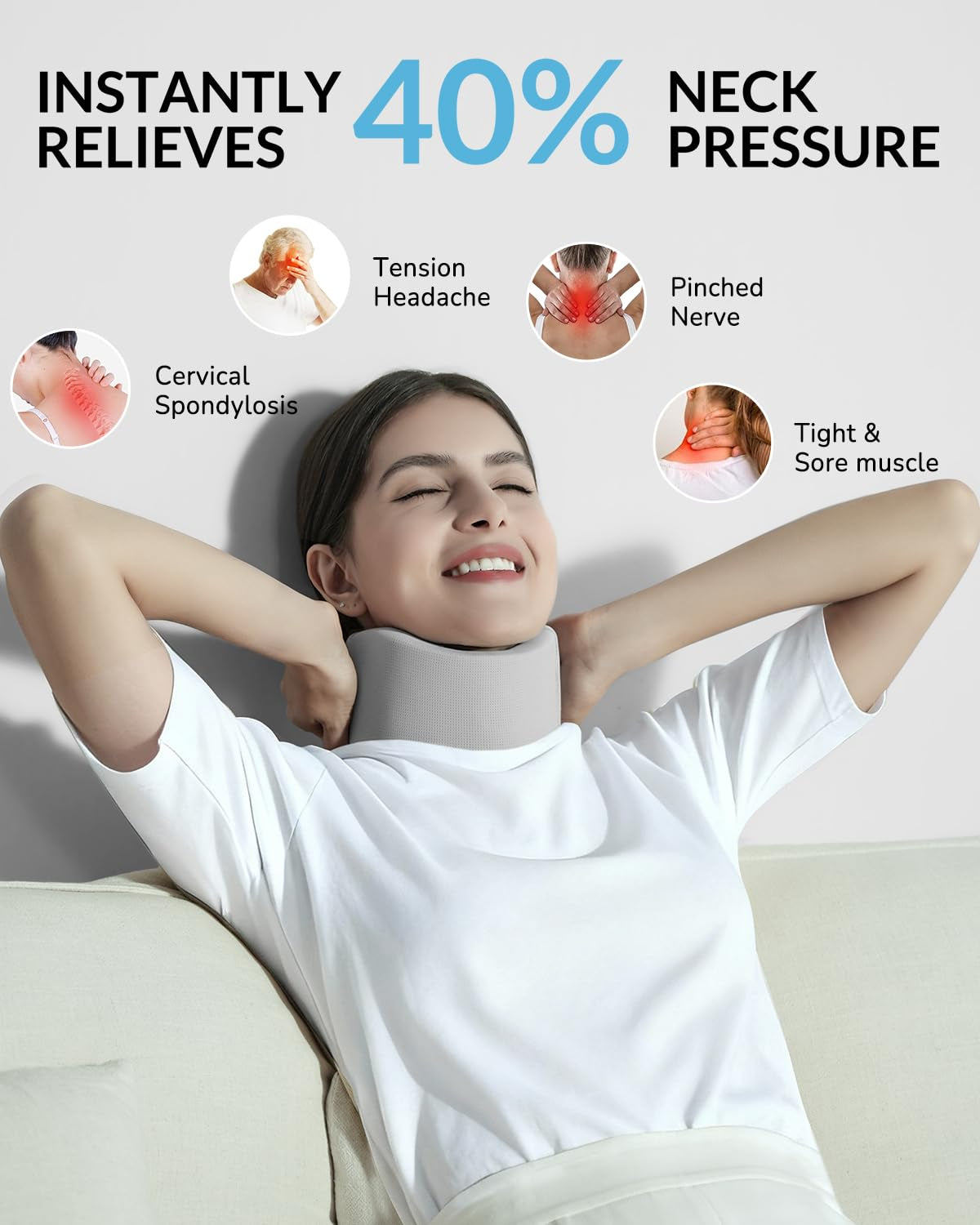 Ice Silk Neck Brace for Pain Relief & Posture