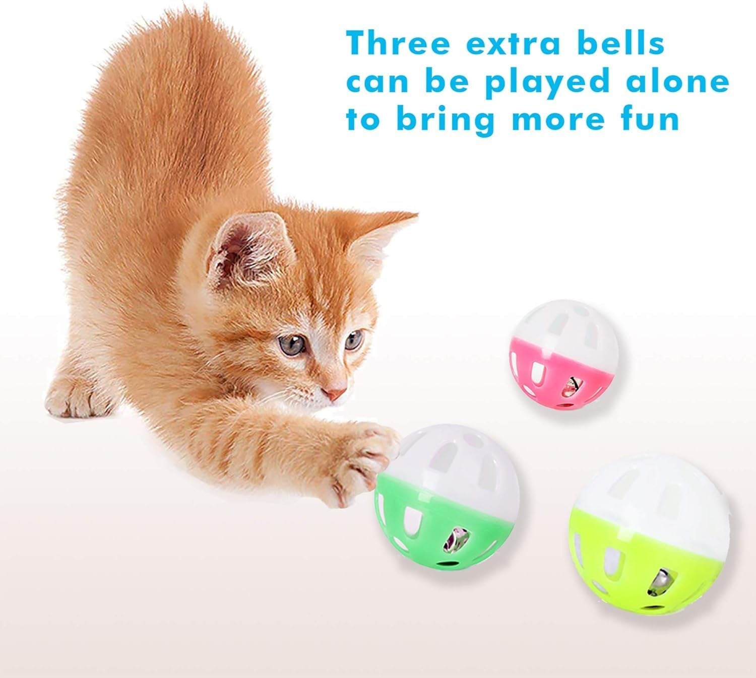 3-Level Cat Toy Roller with Balls