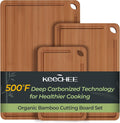 Bamboo Cutting Board with Juice Groove & Handles