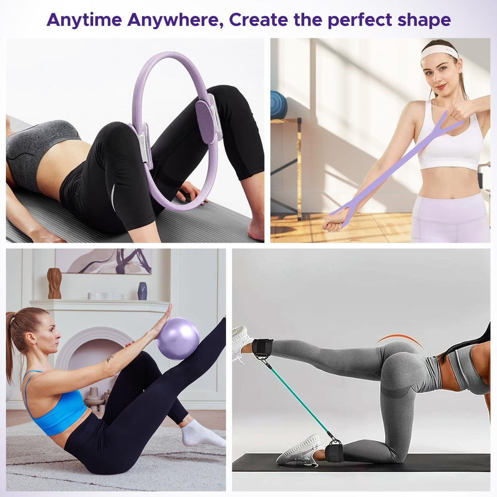 Pilates Ring Kit for Women Home Workout Set