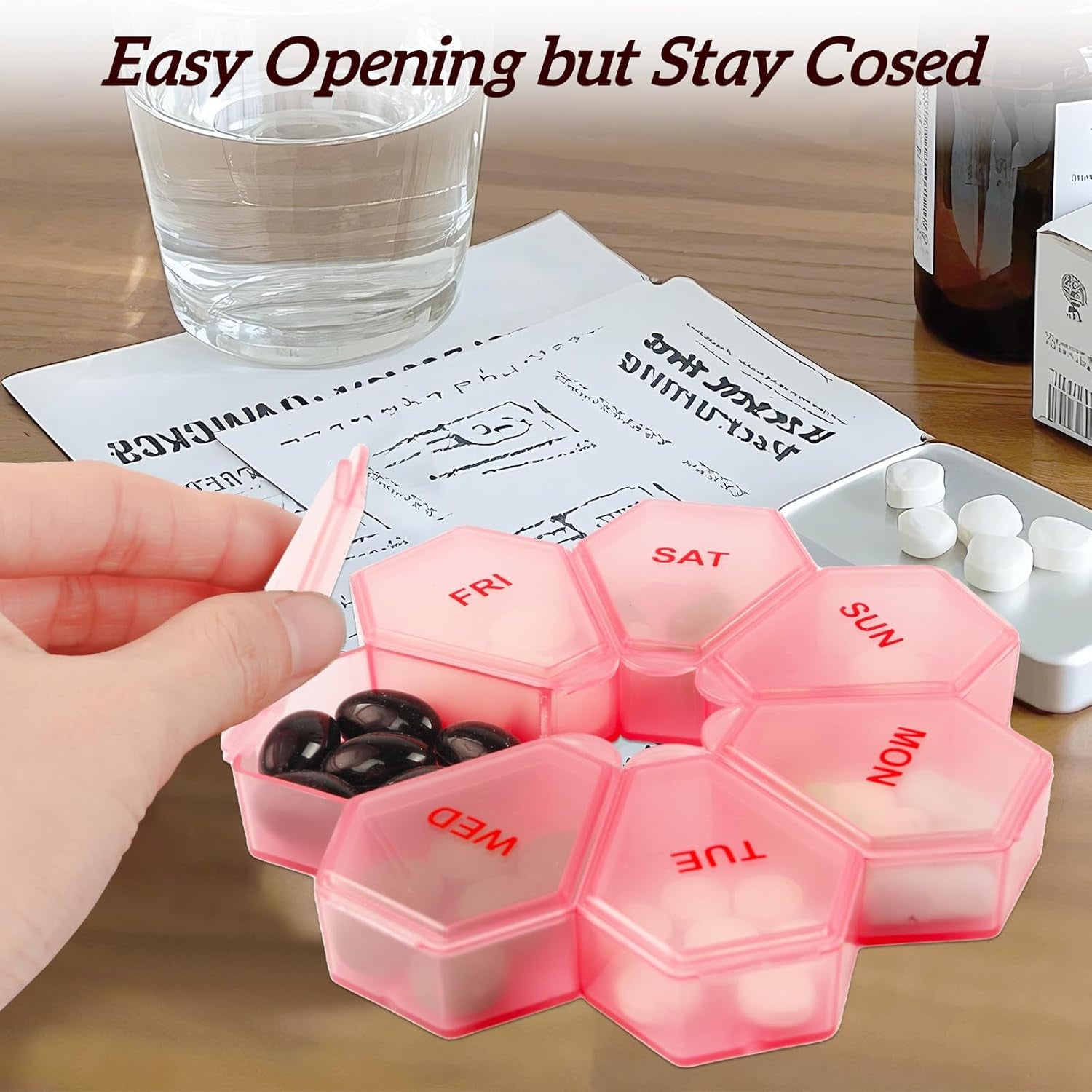 7-Day Weekly Pill Organizer & Vitamin Case