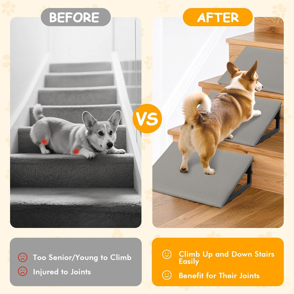 3-Pack Non-Slip Dog Ramp Stairs for Pets