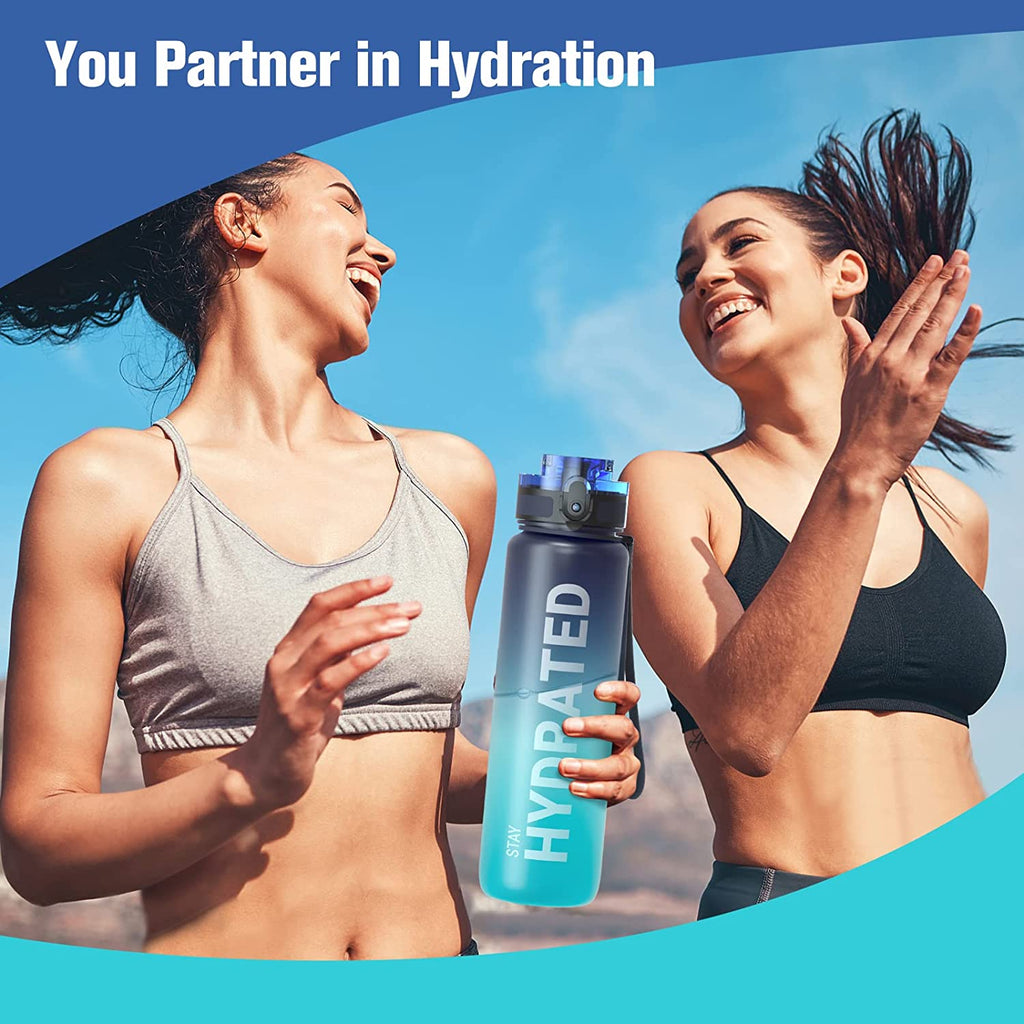 500/750ml Motivational Sports Water Bottle