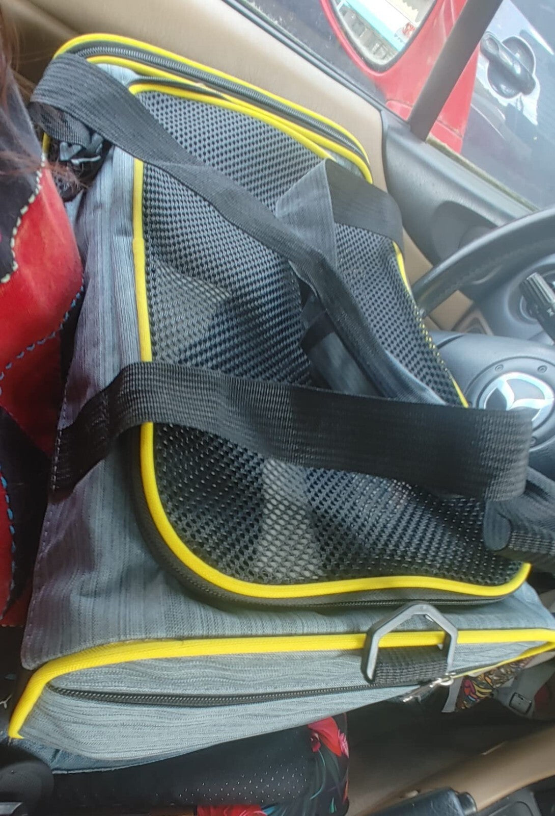 Large Size Soft-Sided Mesh Travel Pet Carrier Airline Approved up to 25 Pounds