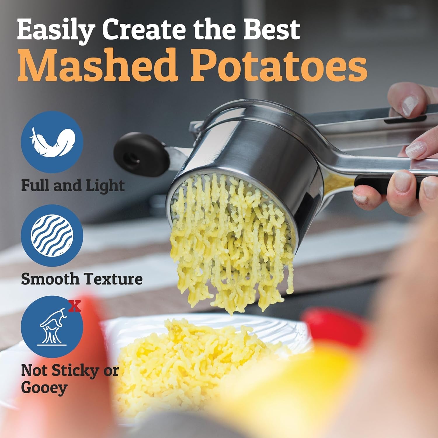 PriorityChef 15oz Stainless Steel Potato Ricer