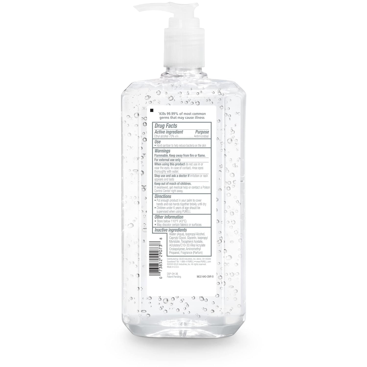 Advanced Hand Sanitizer Gel 1L Pump Bottle