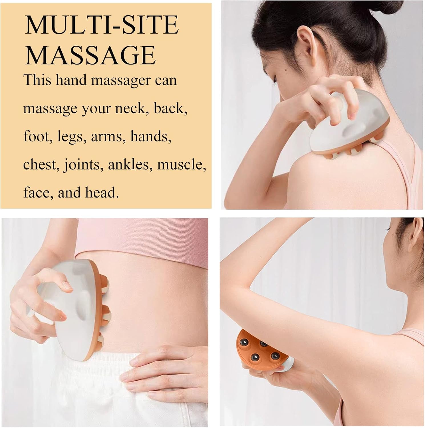 Handheld Roller Massager – Full Body Pain Relief