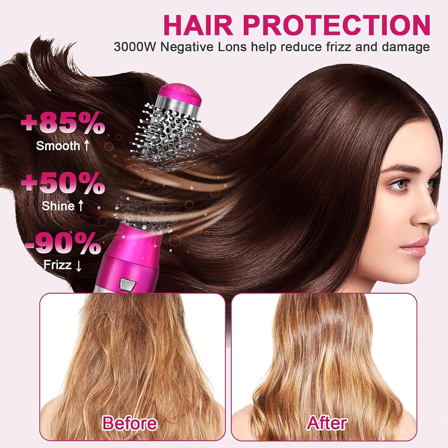 3-in-1 Hot Air Brush Blow Dryer Set