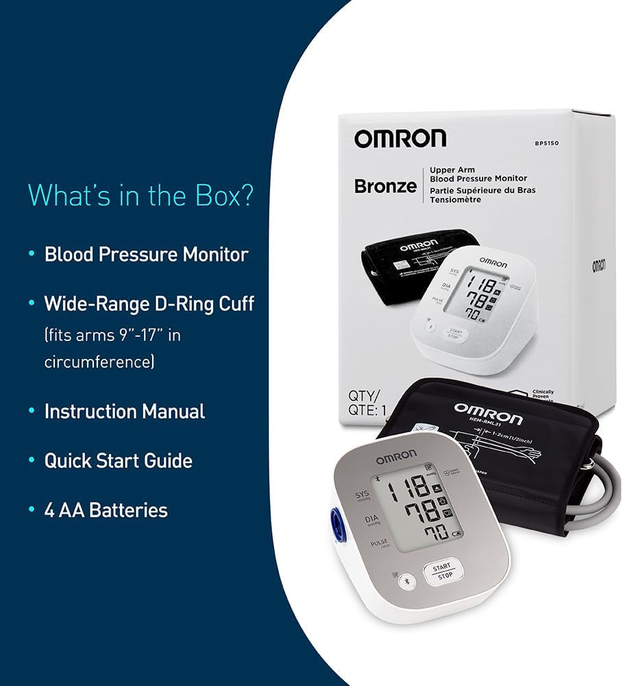 Bronze Upper Arm Blood Pressure Monitor