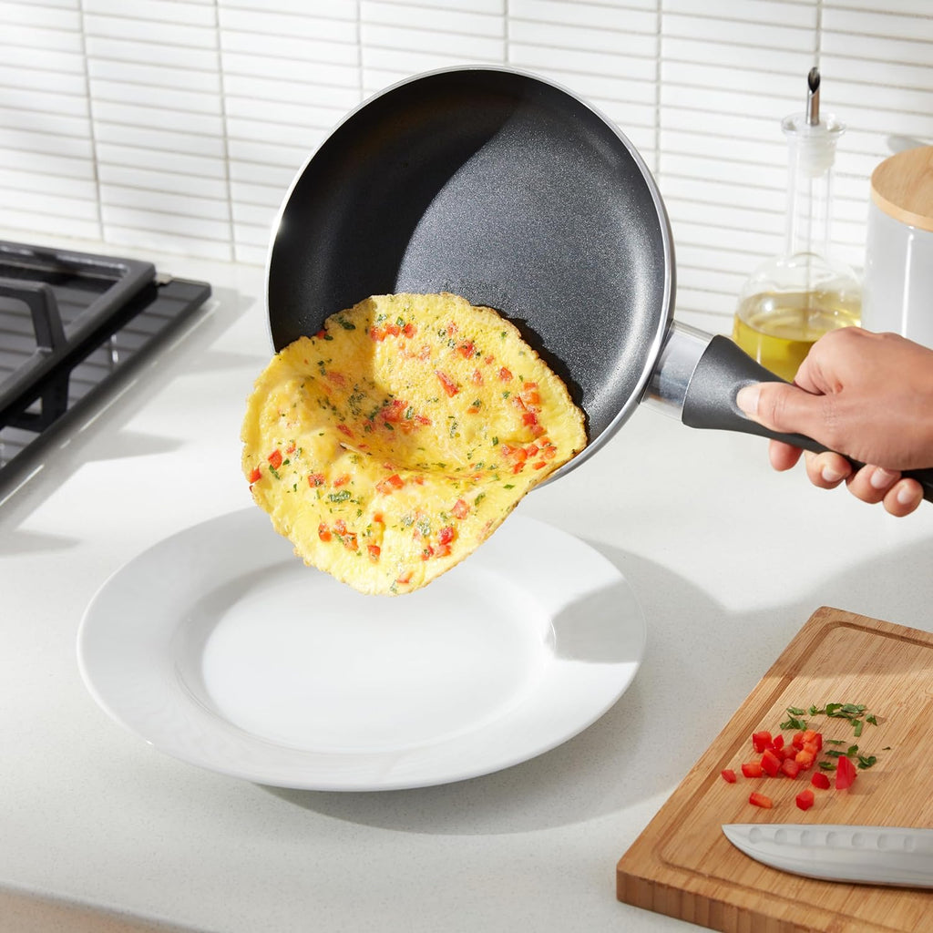 3-Piece Nonstick Kitchen Pan Set – Black
