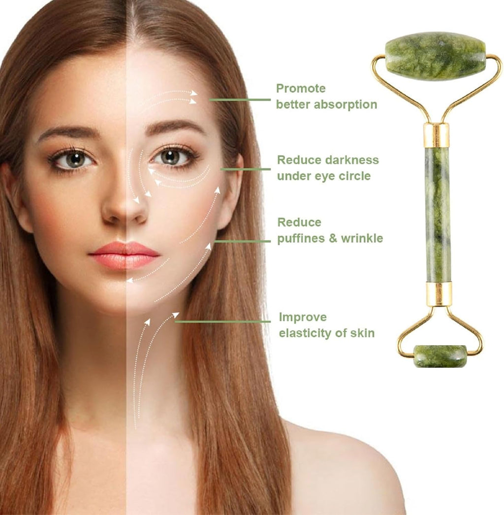 Jade Roller & Gua Sha Set – Facial Tools