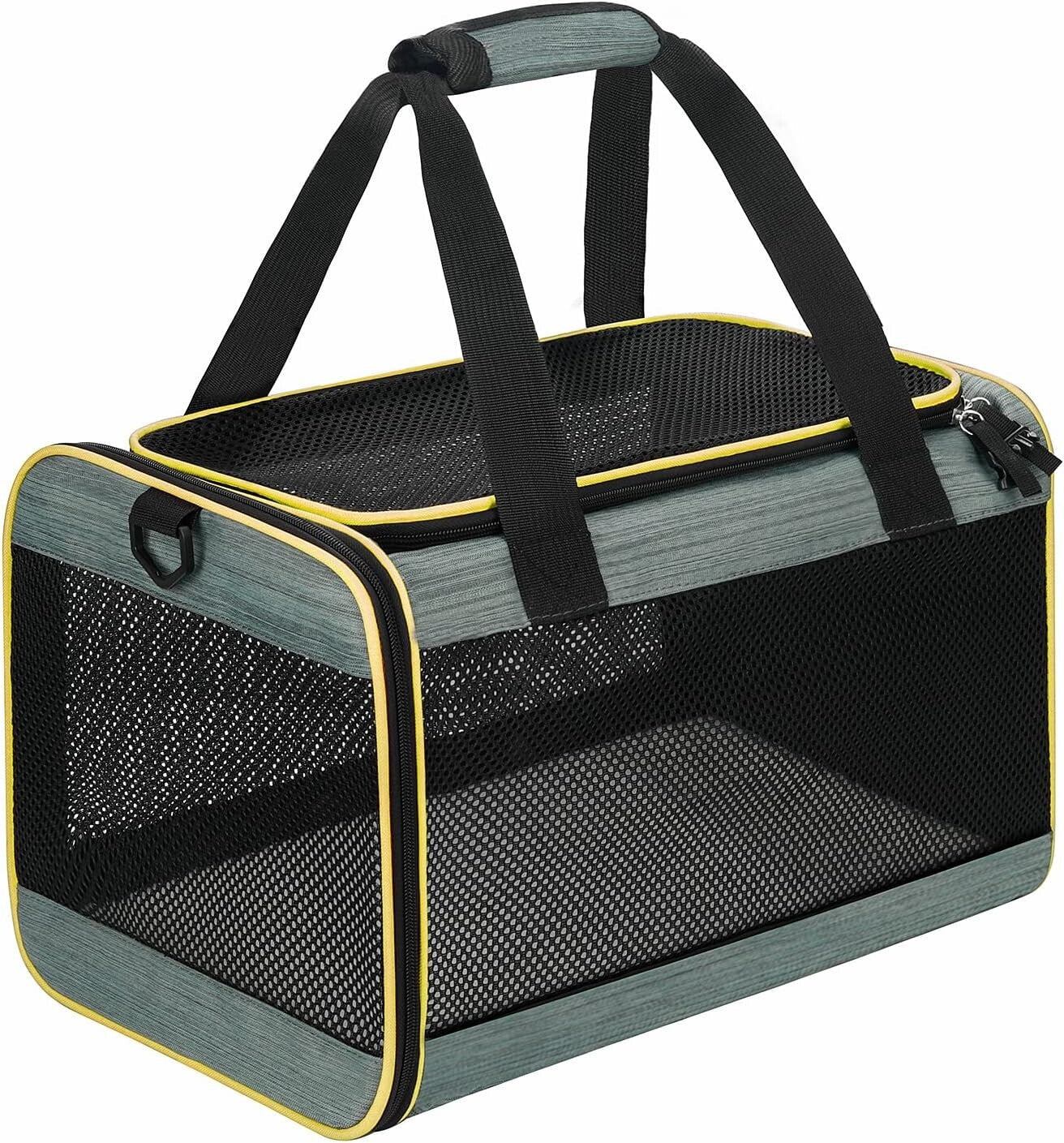 Large Size Soft-Sided Mesh Travel Pet Carrier Airline Approved up to 25 Pounds