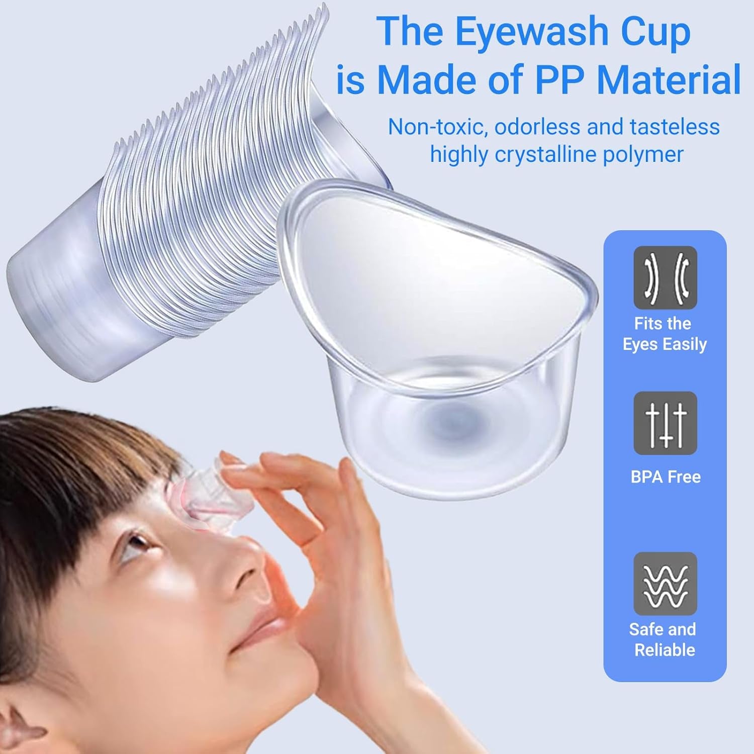 20-Pack 5ml Disposable Eye Wash Cups