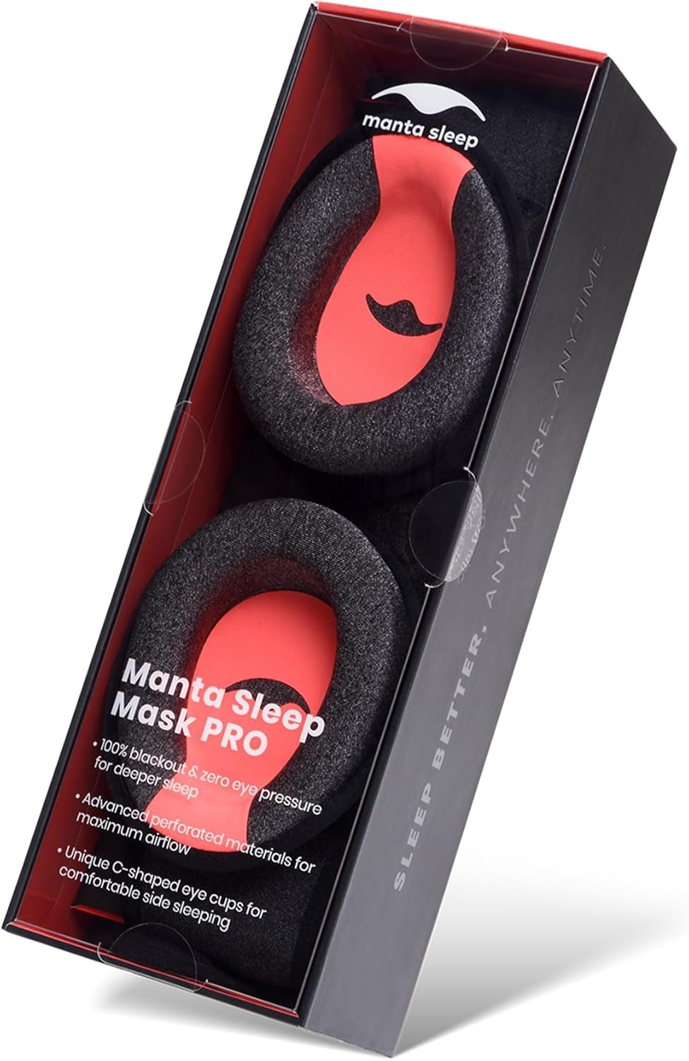 Manta Pro Sleep Mask – 100% Light Blocking