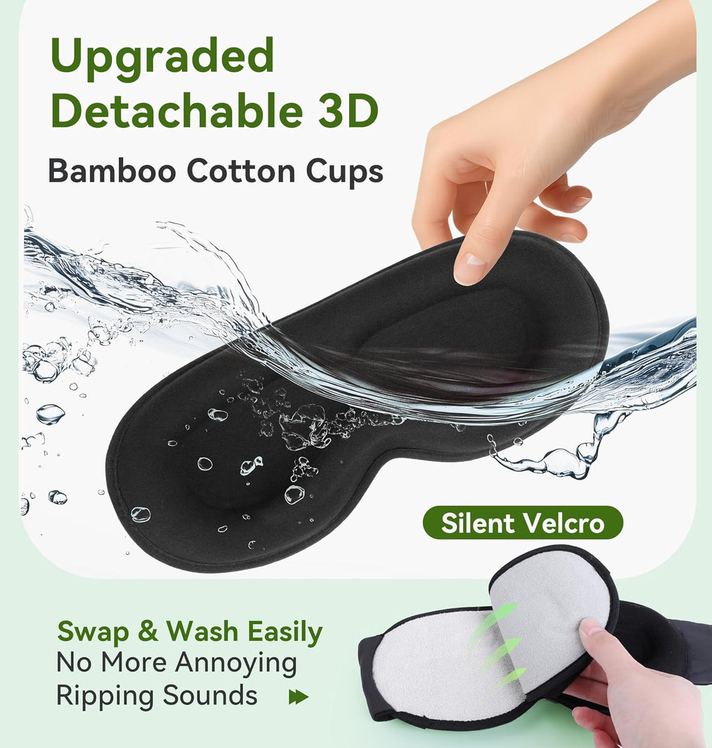 Bamboo Cotton Weighted Bluetooth Sleep Mask
